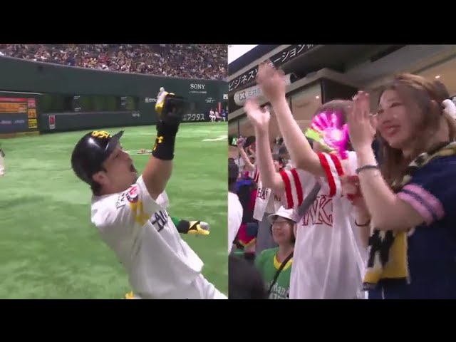 【1回裏】初回から3本のアーチ!! ホークス・松田 逆方向への一発でさらなる追加点!! 2019/6/4 H-D