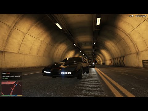GTA V Knight Rider 2000 K.I.T.T Rampage In Army Base + Epic Six Star Escape(RDE 3.1.6)