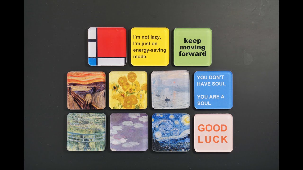 DIY Acrylic Fridge Magnets Tutorial