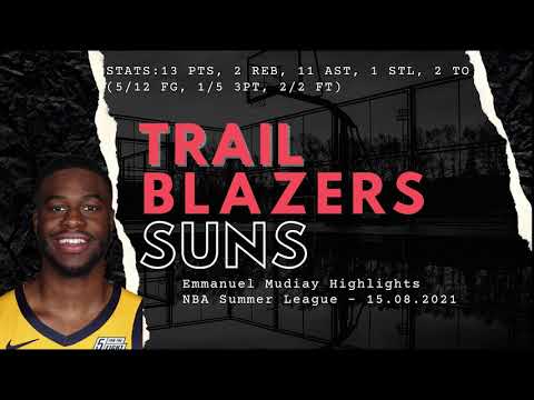 Emmanuel Mudiay vs Phoenix Suns | Highlights | NBA Summer League | Zalgris Transfer | 13 PTS 11 AST