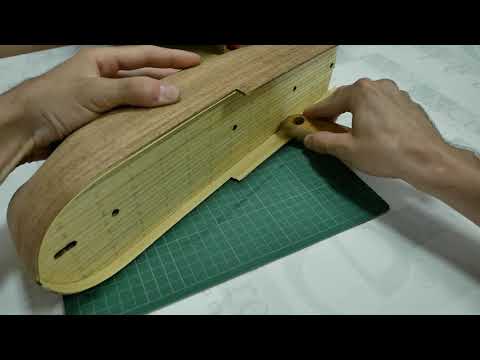 CASCO-018- Como forrar las amuradas. ESSEX - Modelismo Naval