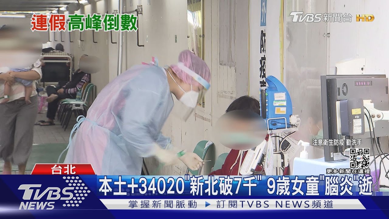 本土+34020「新北破7千」　9歲女童「腦炎」逝