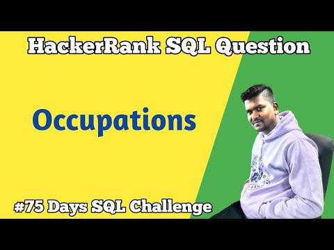 Solving Hackerrank Sql Question Occupations