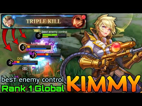 Deadly Machine Gun Kimmy WipeOut The Enemies! - Top 1 Global Kimmy by beѕт enemy control - MLBB