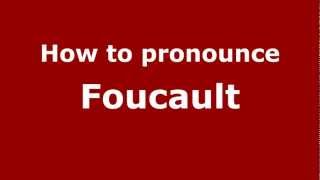 How to pronounce Foucault