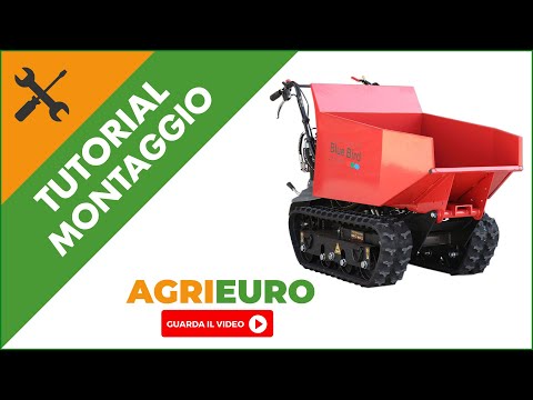 Motocarriola con cassone dumper Blue Bird Trasporter 500 D: Come montare motocarriola a scoppio