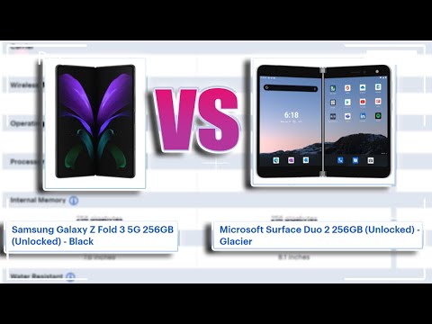 MICROSOFT SURFACE DUO 2 VS SAMSUNG GALAXY Z FOLD 3 LEAKS COMPARISON! SPECS, PRICE, ETC!