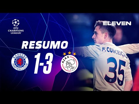 CHAMPIONS LEAGUE | Resumo do jogo: Rangers 1-3 Ajax