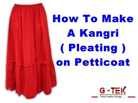 How to make pleated petticoat on sewing machine