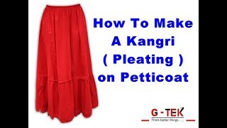 How to make pleated petticoat on sewing machine