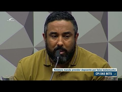 Relatora da CPI das Bets, Soraya Thronicke dá voz de prisão a depoente