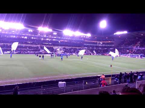 Tifo display of KRC Genk - Anderlecht match - 21.01.18.