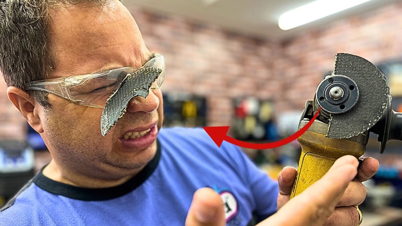 A esmerilhadeira é uma arma nas mãos erradas, Descubra os perigos de usar sem conhecimento prévio