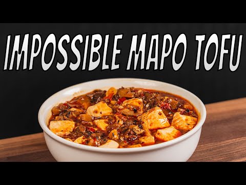 How To Make Vegan Mapo Tofu With Impossible Meat l Simple Mapo Tofu Recipe l One Minute Recipes