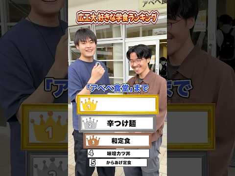 個人的ベスト！広島工業大学の学生が選ぶアベベ食堂4号館店の好きなメニューランキング〜！！