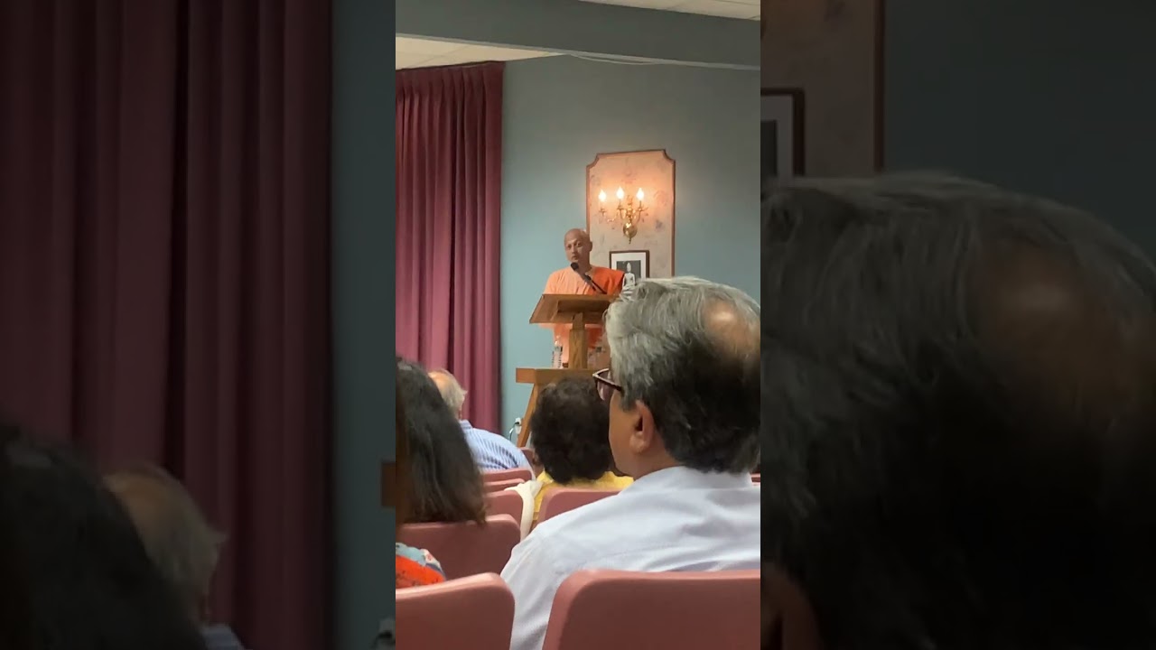 Swami Sarvapriyananda at Vedanta Center in Connecticut USA. 21-Sep-2024
