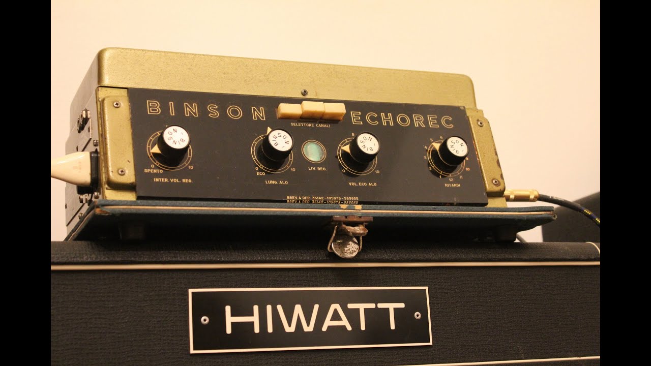 vintage Binson Echorec - YouTube