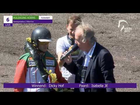 Sweepstakes I Merries - Isabella JE & Dicky Hof winnen op Groningen 1 juli 2018