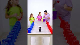 Dice color cups challenge #shorts Eva Alisa Family Shorts 