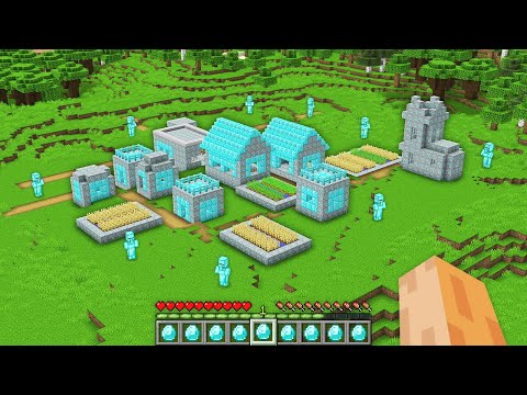What is this Secret DIAMOND Village in My Minecraft World ??? New Treasure Diamond Generation !!!