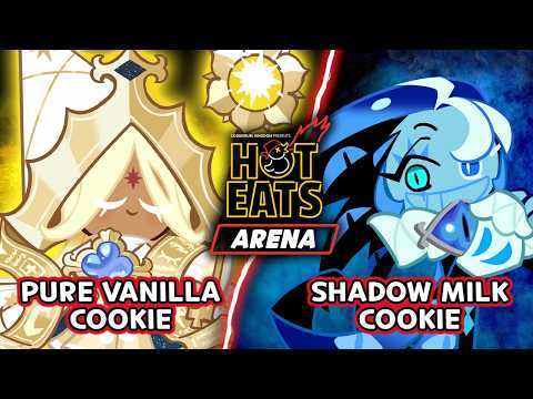Pure Vanilla Cookie VS Shadow Milk Cookie 💥| Hot Eats Arena with CookieRun: Kingdom