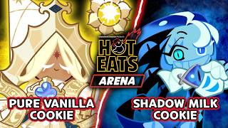 Pure Vanilla Cookie VS Shadow Milk Cookie 💥| Hot Eats Arena with CookieRun: Kingdom
