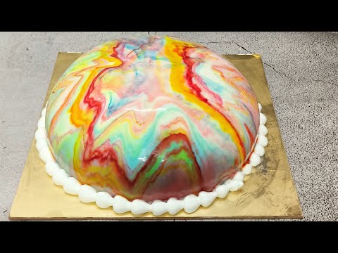 MARBLE EFFECT CAKE BY BITTU'S CAKE #cake #marbleeffect #interesting