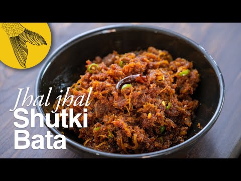 Shutki machh bata—Bengali hot-garlicy dried fish recipe