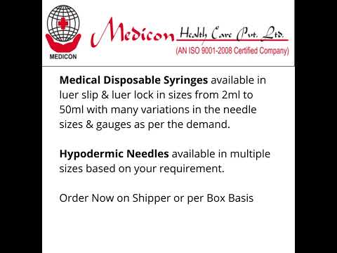 Pvc hi-tech disposable 5ml syringe 24g needle, box of 100pcs