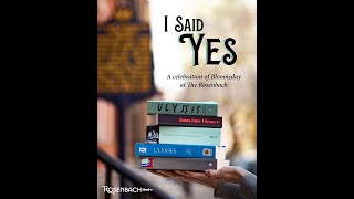 I Said Yes: A Celebration of Bloomsday at The Rosenbach
