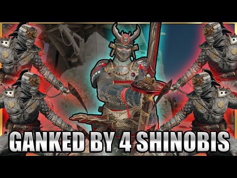 Ganked by 4 Shinobis as Orochi and 2 AWKWARD Riptide Strikes | #ForHonor