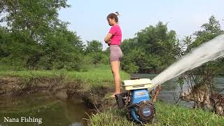 Fishing video: Village women fishing scene will amaze everyone, Harvesting many big fish