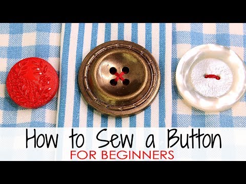 How to sew a button