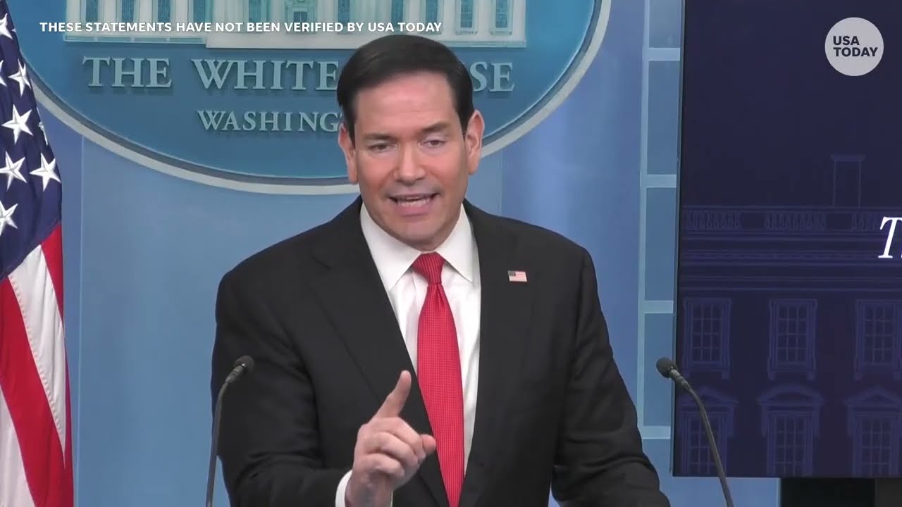 Full Marco Rubio press conference: Trump official talks Pope Leo meeting in White House briefing