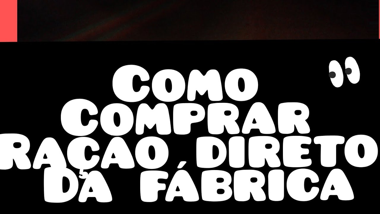 como comprar ração direto da fábrica