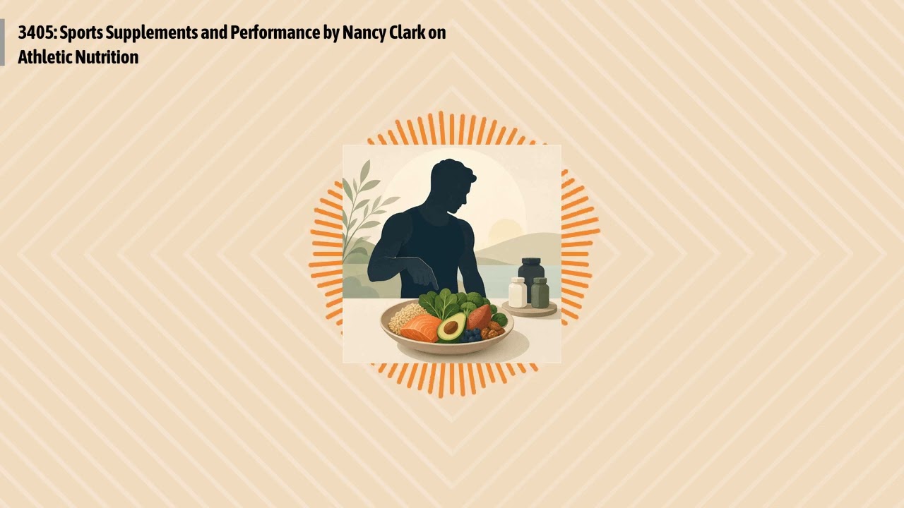 3405: Sports Supplements and Performance by Nancy Clark on Athletic Nutrition | Optimal Health...