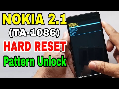 NOKIA 2.1 (TA-1086) Hard Reset or Pattern Unlock Easy Trick With Keys