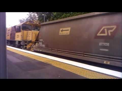 QR National coal train loaded heading to the port of brisbane