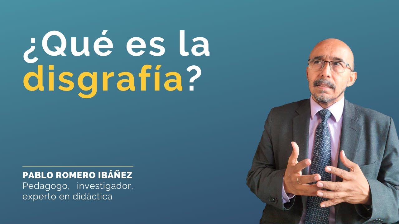 ¿Qué es la disgrafía?