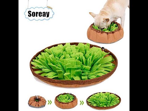 Dog Puzzle Toys, Pet Snuffle Mat, Interactive Feed Game for Cats Dogs