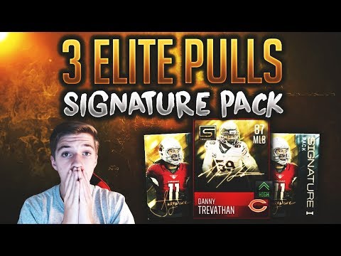 3 ELITES IN ONE PACK! CRAZY MADDEN MOBILE 18 SIGNATURE...