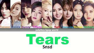 Snsd-Tears (color coded han/rom/eng lyrics)