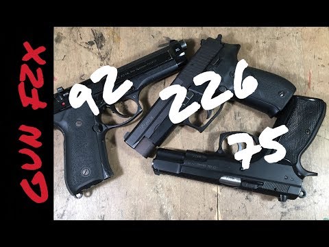 Beretta 92  vs  CZ 75  vs  Sig Sauer P226
