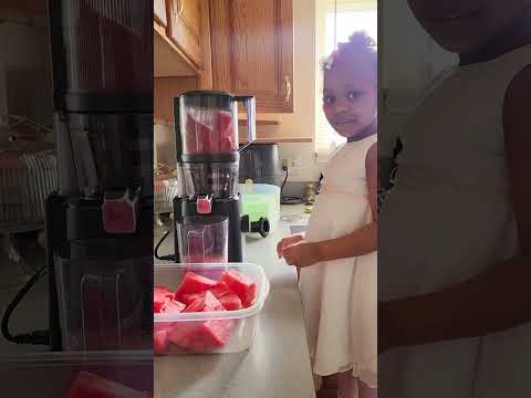 Samyra making juice 4/6/25