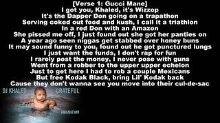 DJ Khaled   Pull A Caper Ft  Kodak Black, Gucci Mane &amp; Rick Ross Lyrics Video   1080