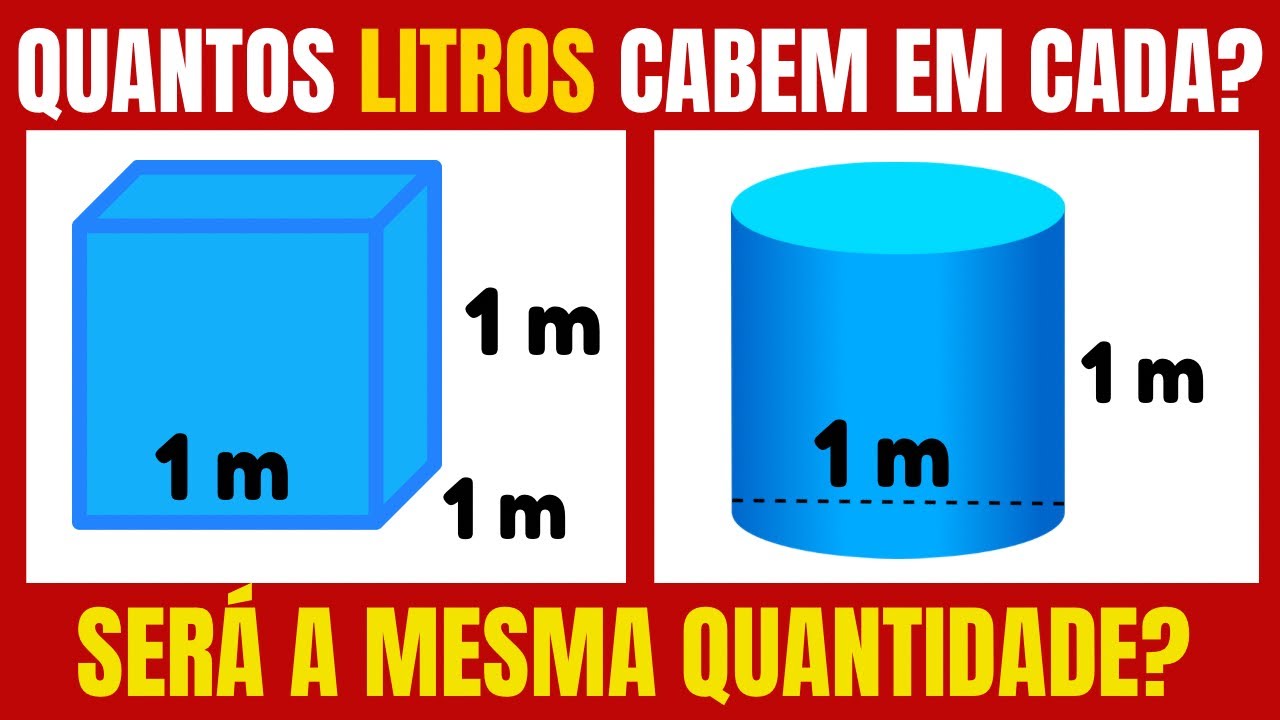 RECIPIENTE REDONDO!!! QUANTOS LITROS CABEM?? APRENDA AGORA A CALCULAR!