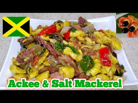 #jamaicanfood Authentic Jamaican Ackee and Salt Mackerel/Easy Ackee Recipe/How to cook Salt Mackerel
