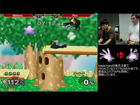 MasterHand 46 SSBM -Losers Quarter Finals- Mittens(Falco) vs. Ryo(Luigi)