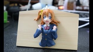【絵馬】高坂穂乃果ちゃん痛絵馬作ってみた　sculpting clay Ema （votive picture）