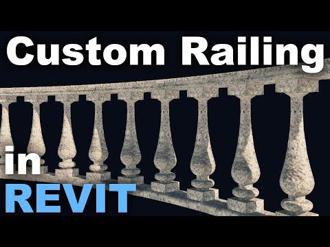 Classical Baluster Railing in Revit Custom Railing in...